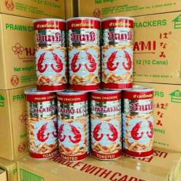 Bánh Snack Tôm Lon HANAMI Thái Lan Thùng 12 Lon (110gr/Lon) - 8852052110600THUNG