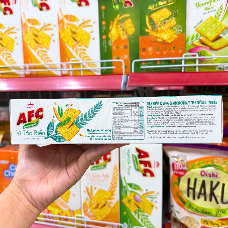 Sỉ bánh AFC Kinh Đô Vị Tảo Biển 172g 7 Sỉ bánh AFC Kinh Đô Vị Tảo Biển 172g