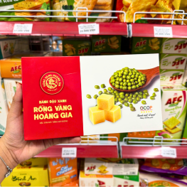 Bánh Đậu Xanh Rồng Vàng Hoàng Gia Hộp Đỏ 210g - 8936110891141