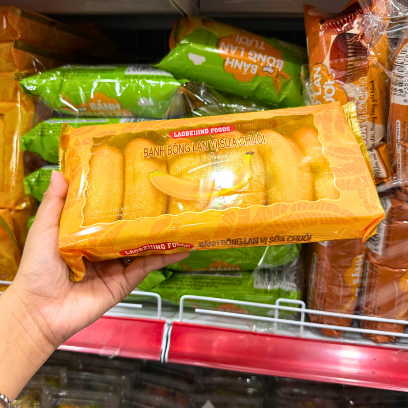 Phân phối bánh Bông Lan Laobeijing Foods Vị Sữa Chuối Khay 183g 5 Phân phối bánh Bông Lan Laobeijing Foods Vị Sữa Chuối Khay 183g