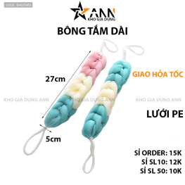 Bông Tắm Dài 3 Màu Tạo Bọt 27X5cm moi - BNGTMDI