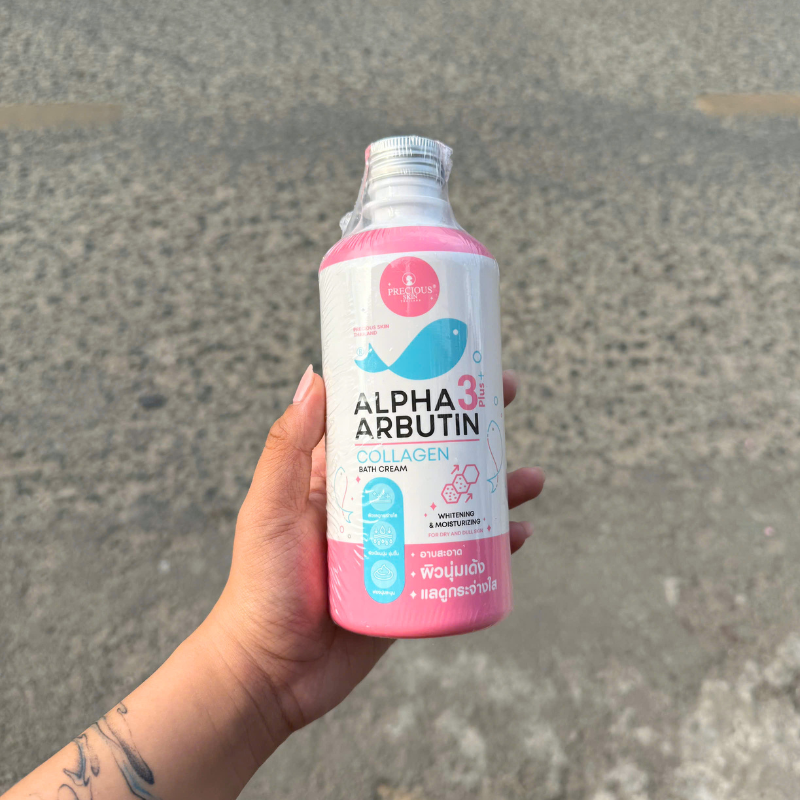 Sữa Tắm Trắng Da Alpha Arbutin 3Plus+ Precious Skin Collagen Bath Cream 350ml - Phiên Bản Mới 10 Sữa Tắm Trắng Da Alpha Arbutin 3Plus+ Precious Skin Collagen Bath Cream 350ml - Phiên Bản Mới