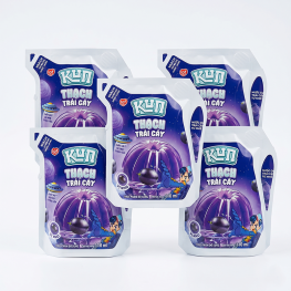 Combo 5 Túi Thạch Trái Cây KUN Vị Nho 110ml - 8936025775444CB5