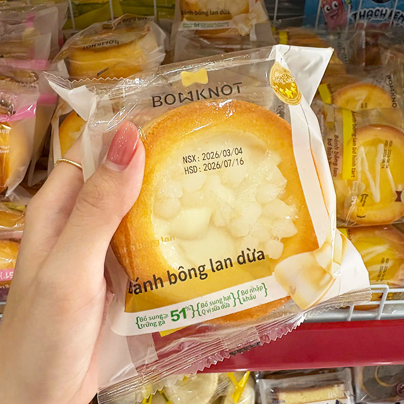 Phân phối 1 Thùng Bánh Bông Lan BOWKNOT Dừa Hình Tart - Thùng 24 Cái 5 Phân phối 1 Thùng Bánh Bông Lan BOWKNOT Dừa Hình Tart - Thùng 24 Cái