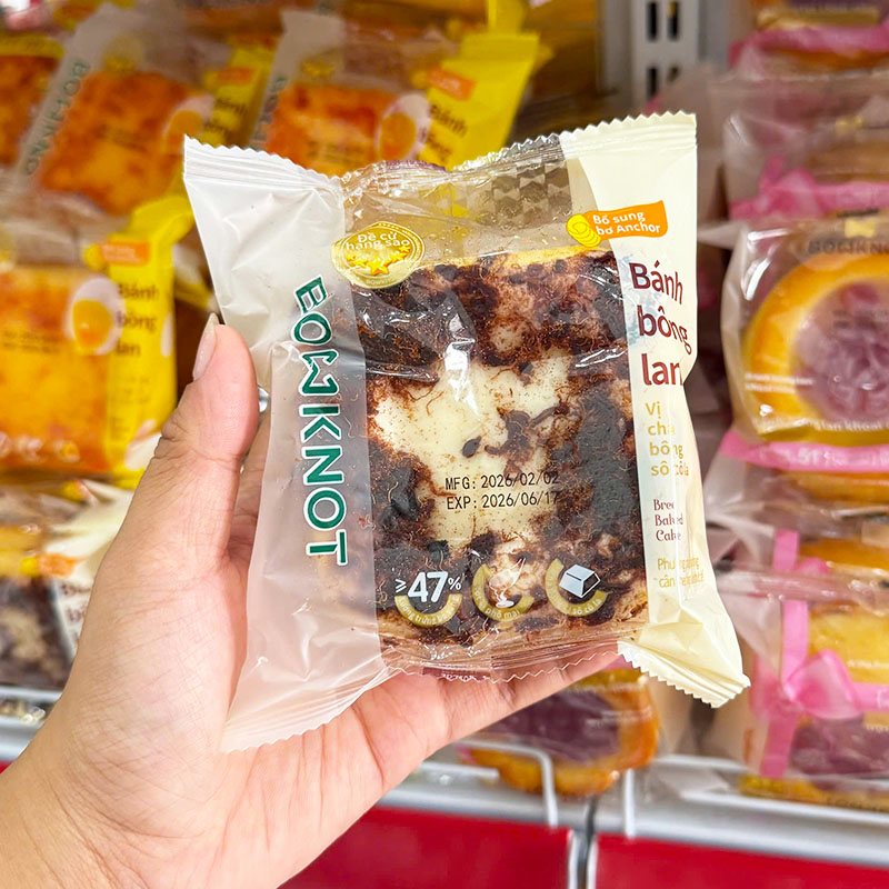 Combo 5 Cái Bánh Bông Lan BOWKNOT Vị Chà Bông Socola 5 Combo 5 Cái Bánh Bông Lan BOWKNOT Vị Chà Bông Socola