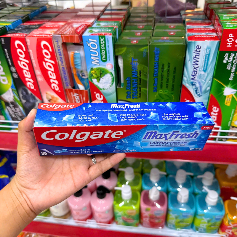 Kem Đánh Răng Colgate Maxfresh Hương Bạc Hà 10X 180g 5 Kem Đánh Răng Colgate Maxfresh Hương Bạc Hà 10X 180g