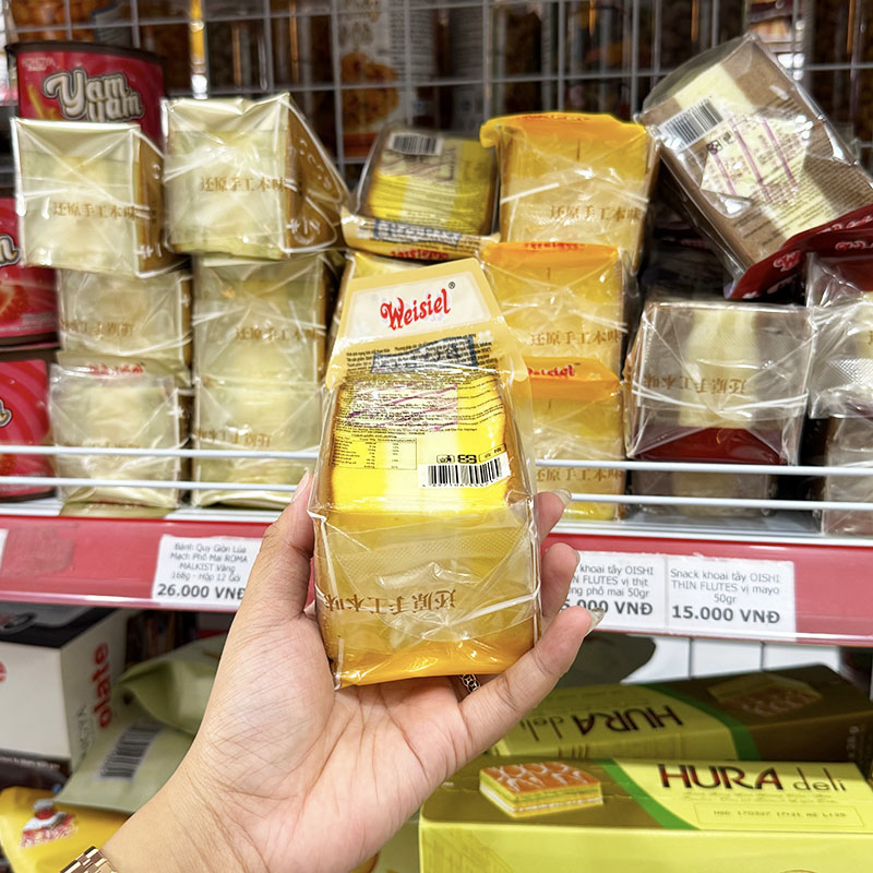 1 Thùng Bánh Bông Lan Tam Giác Weisiel Vị Phô Mai 2kg - Thùng 20 Cái 7 1 Thùng Bánh Bông Lan Tam Giác Weisiel Vị Phô Mai 2kg - Thùng 20 Cái