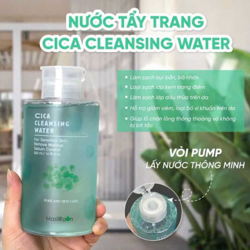 29582_6_20260511124703.png Nước Tẩy Trang Masilraon Cica Cleansing Water 500ml - 8809623298533