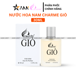 Nước Hoa Nam Charme Giò 30ml - Hương Thơm Cuốn Hút Sang Trọng - 8936194690760GIO