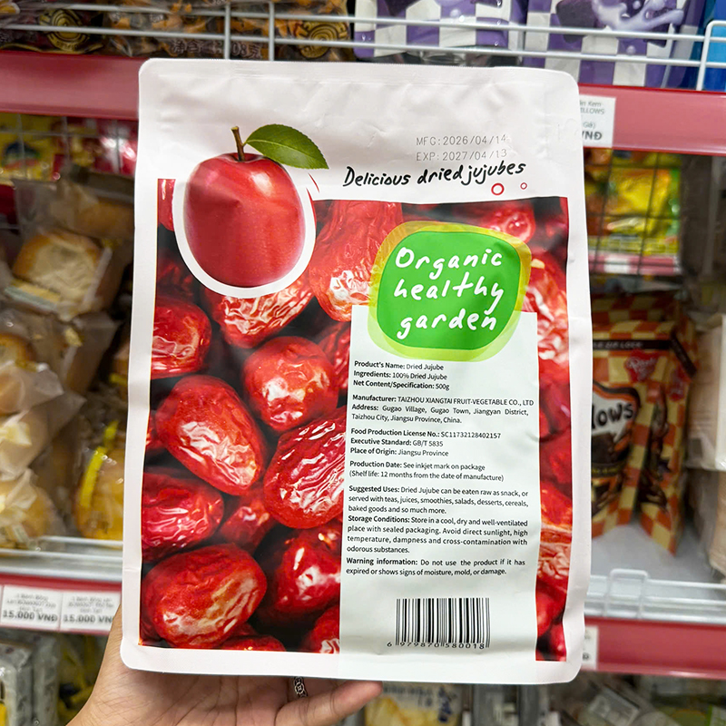 Táo Đỏ Tân Cương Dried Jujube 500g 5 Táo Đỏ Tân Cương Dried Jujube 500g
