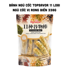 Bánh Ngũ Cốc Topsavor 11 Loại Ngũ Cốc Vị Rong Biển 338g - 9588552350206
