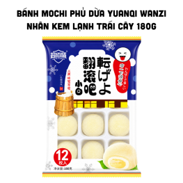 Bánh Mochi Phủ Dừa Yuanqi Wanzi Nhân Kem Lạnh Trái Cây 180g - 9588871321017