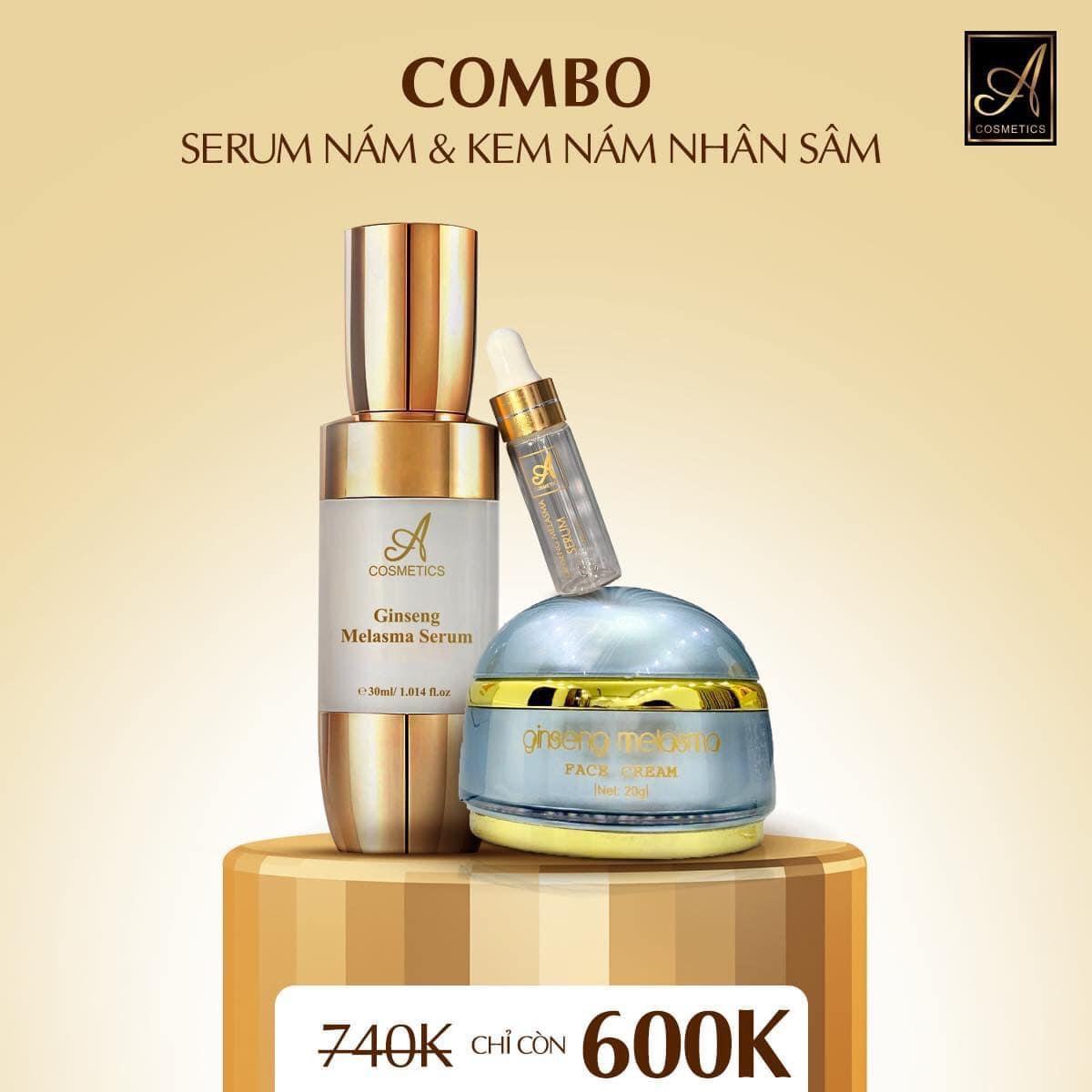 Làn Da Sáng Mịn với Serum và Kem Nám Nhân Sâm