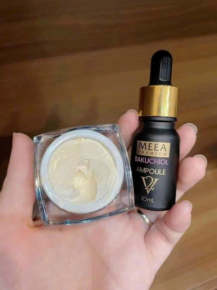 Combo Ԁưỡng da Face Cá Hồi DNA Pro V2 Mini + Serum Bakuchiol Amploule V2 Mini Meea Origin