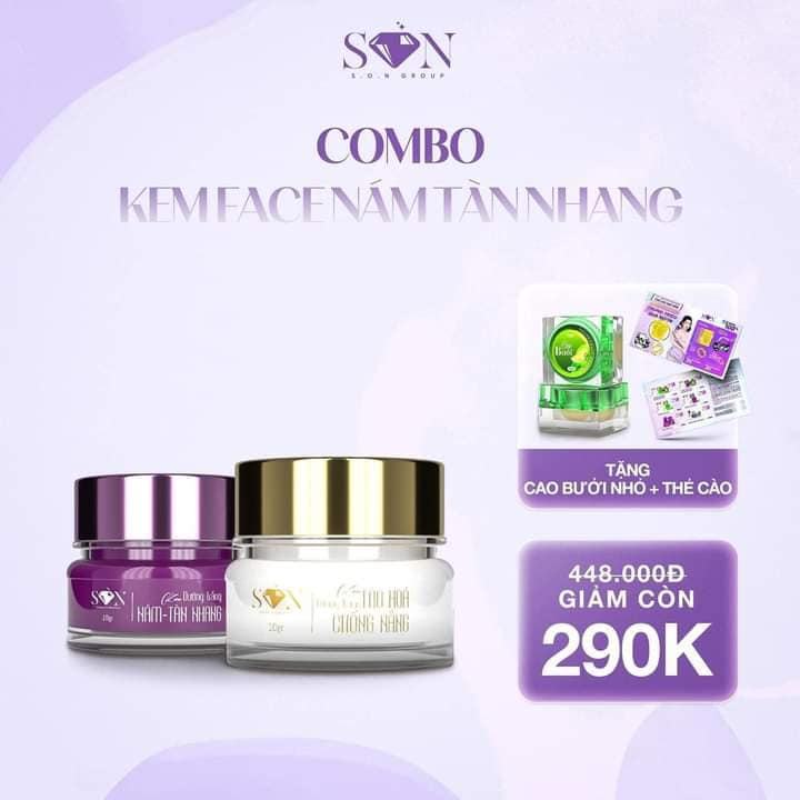 Combo Kem Dưỡng Trắng Da, Giảm Mụn  son Cosmetic Tặng Kèm Cao Bưởi Loại Bỏ Thâm Sạm Se Khít Lỗ Chân Lông