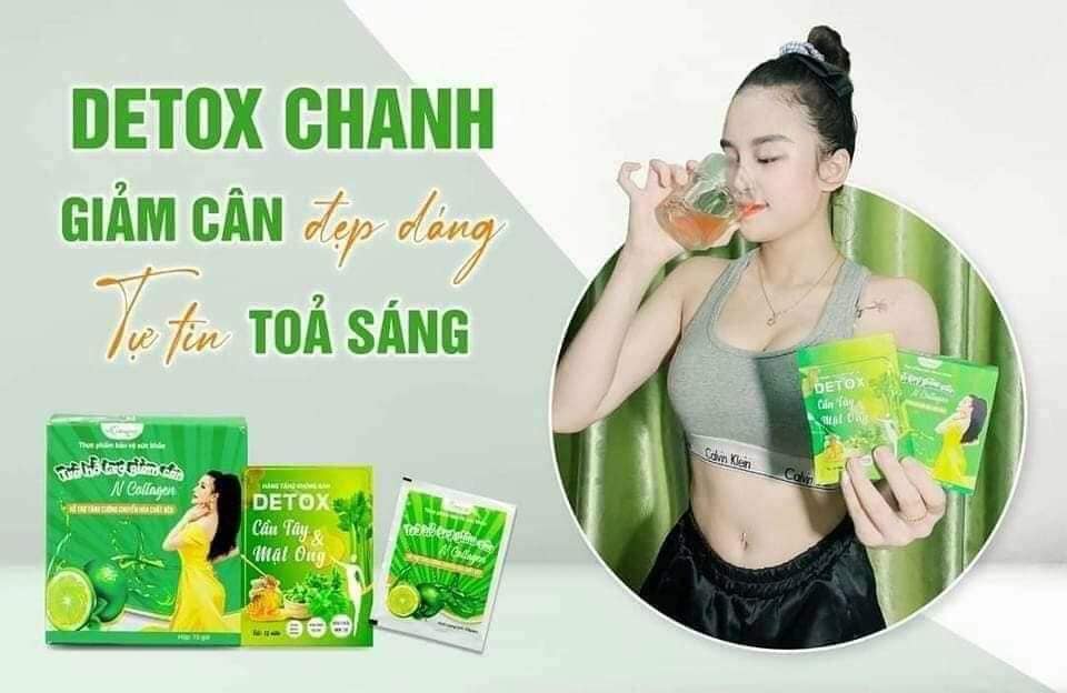 Detox Chanh Giảm Cân N Collagen giúp da đẹp dáng thon