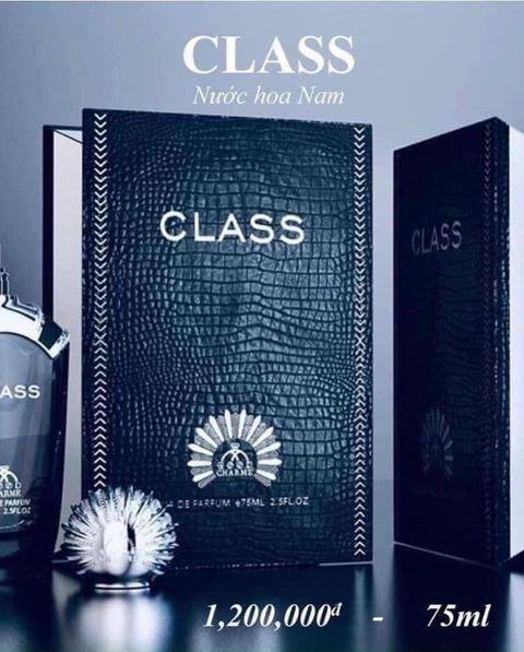Charme Class là dòng nước hoa nam Charme Với tông mùi nam tính sang trọng cuốn hút