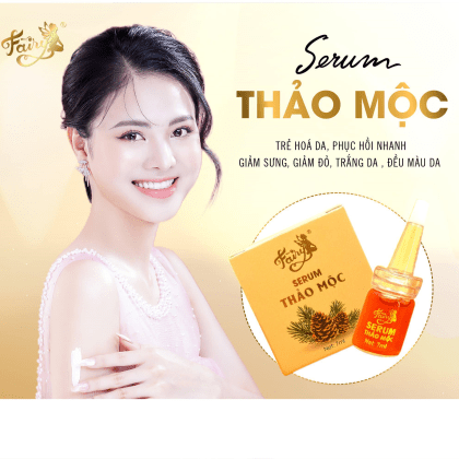 Serum Phục Hồi Thảo Mộc Fairy Mini xài xong da đẹp hẳn ra