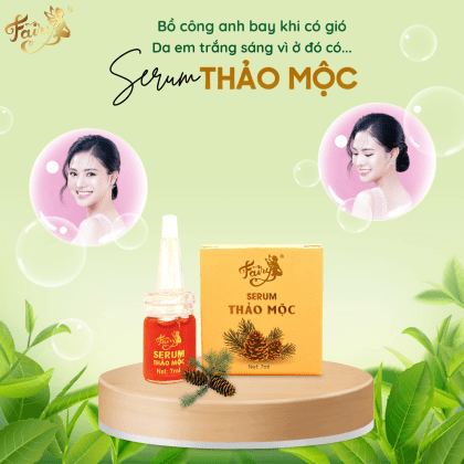 Serum Phục Hồi Thảo Mộc Fairy Mini xài xong da đẹp hẳn ra