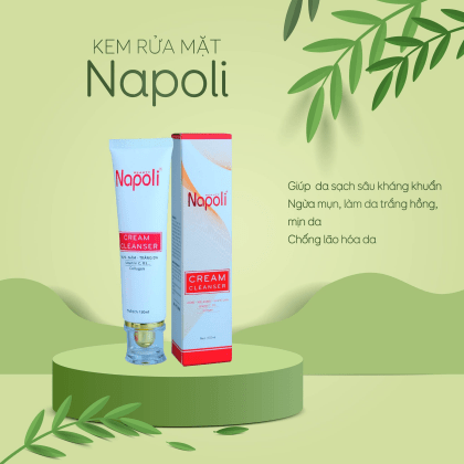 Sử dụng sữa rửa mặt Napoli đều đặn mỗi ngày giúp đánh bay tế bào chết cứng đầu