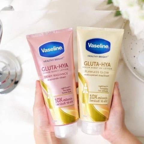 dưỡng thể chống nắng Vaseline Burst UV Lotion Flawless Glow