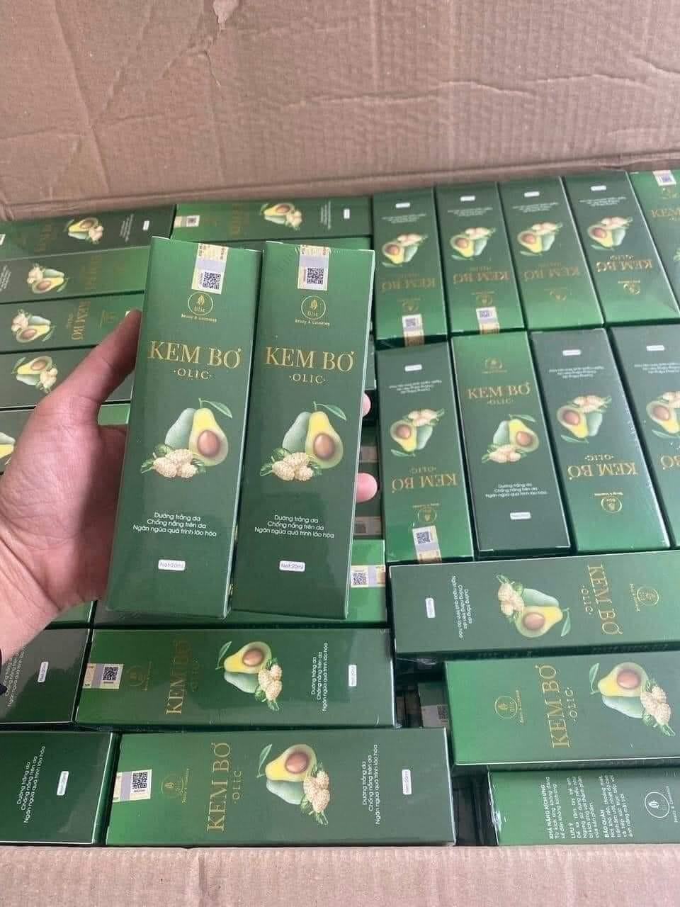 Kem bơ cấy trắng nano olic Chống nắng bảo vệ da