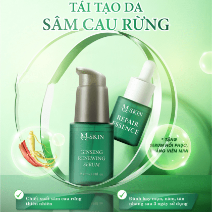 Combo Tái Tạo Sâm Cau Rừng hãng MQ Skin