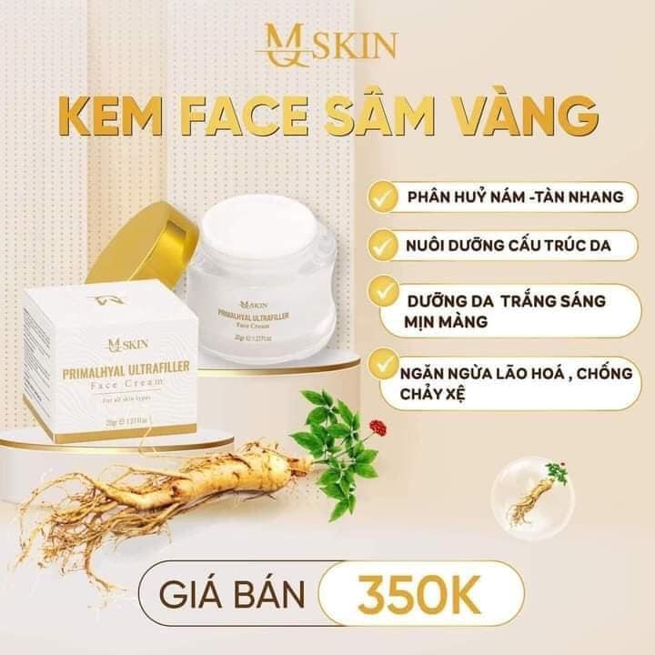 Combo Kem Face Sâm Vàng MQ Skin chính hãng