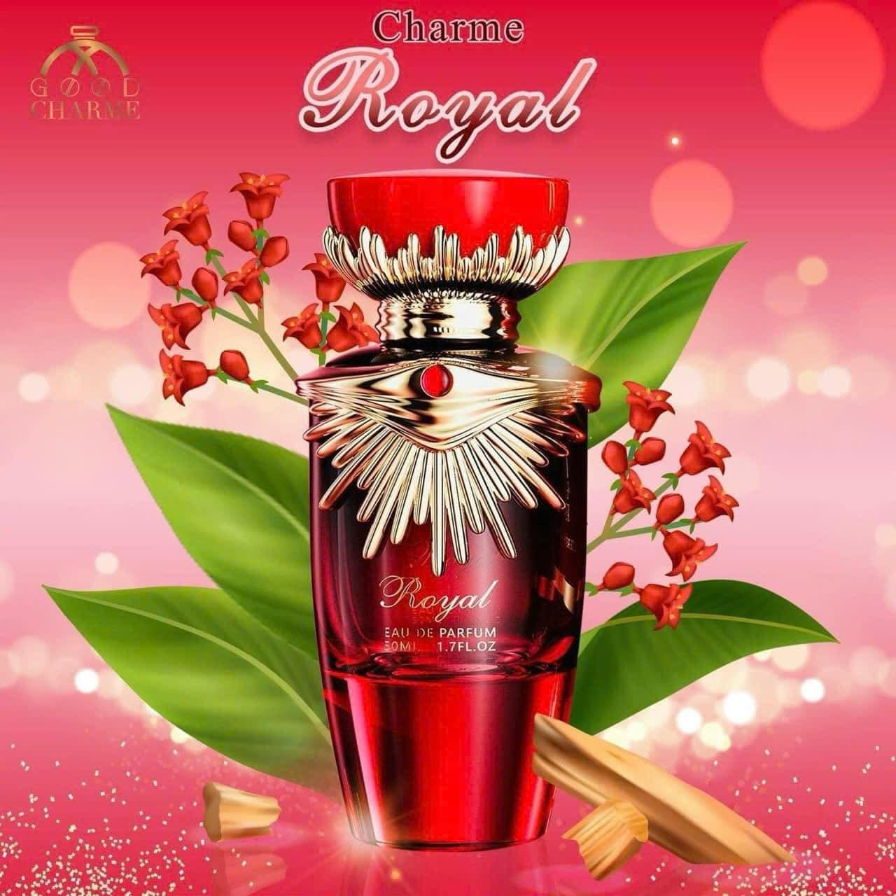 Charme Royal là nước hoa dành cho nữ với mẫu chai được thiết kế lấy ý tưởng từ một công nương của hoàng gia quý tộc