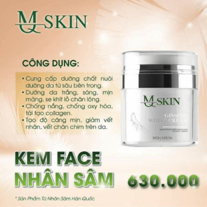 Kem Face Nhân Sâm MQ Skin chính hãng
