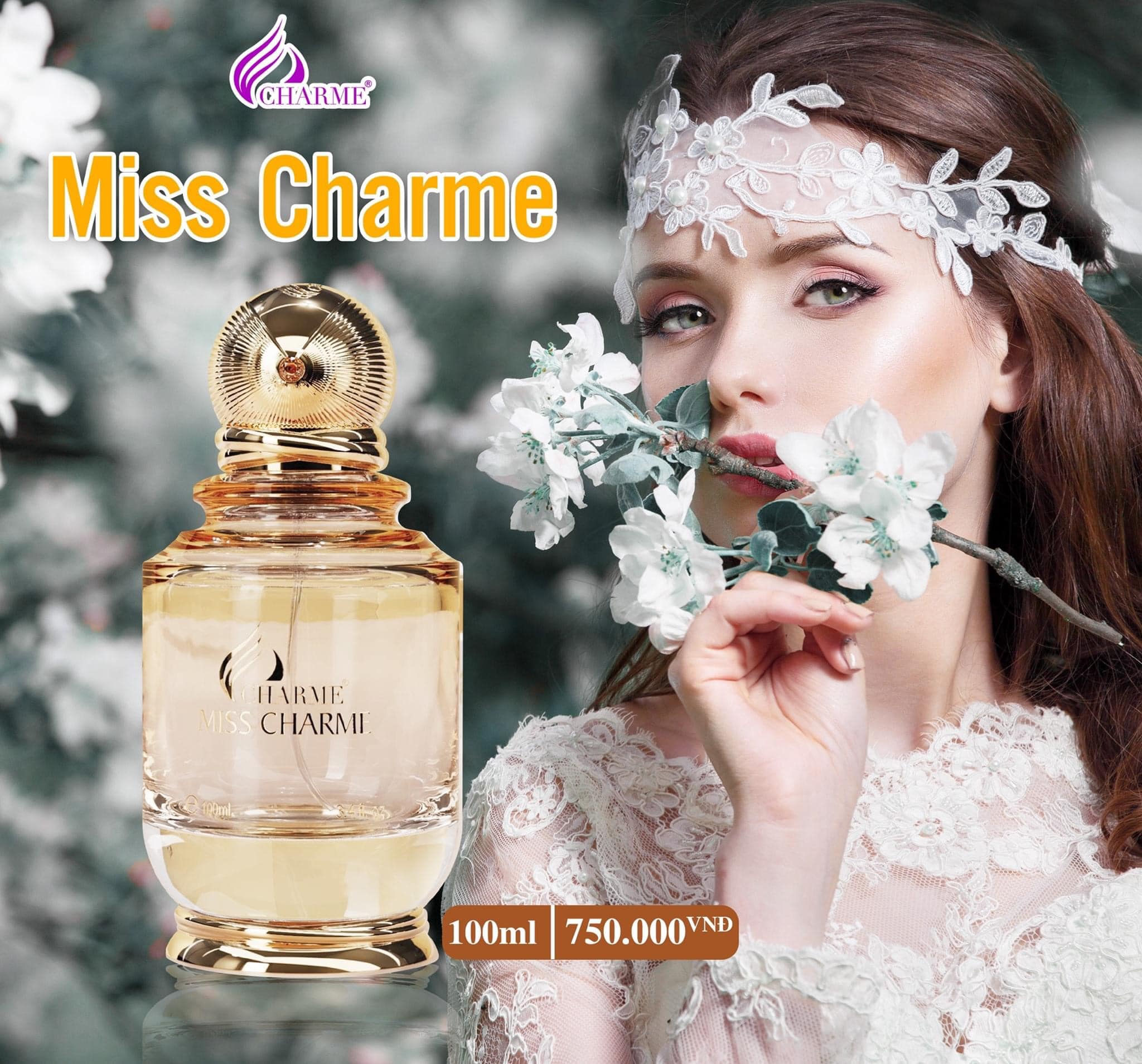 Charme được thể hiện bởi nụ cười rực rỡ của hoa và trái cây