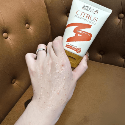 Tẩy Tế Bào Chết Face Cam Citrus Meea Organic Nouishing Scrub chính hãng