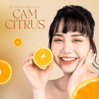 Tẩy Tế Bào Chết Face Cam Citrus Meea Organic Nouishing Scrub chính hãng