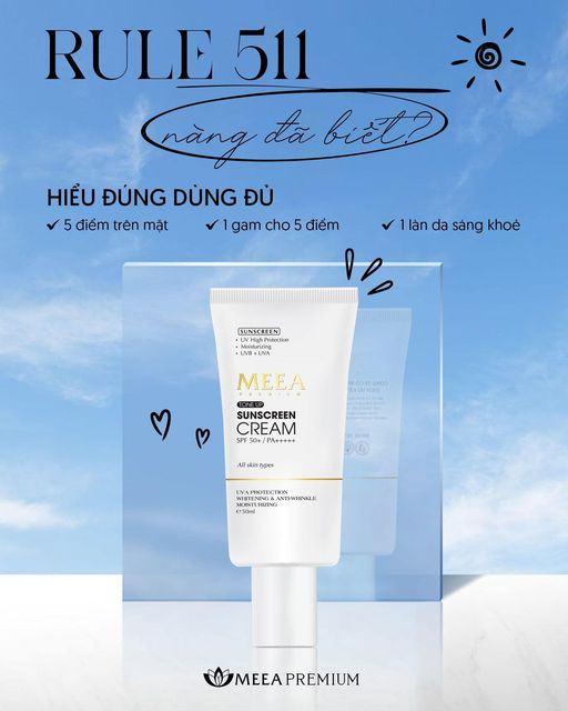 Hiểu đúng dùng đủ với phương pháp bôi kem chống nắng 511 nàng đã biết chưa?