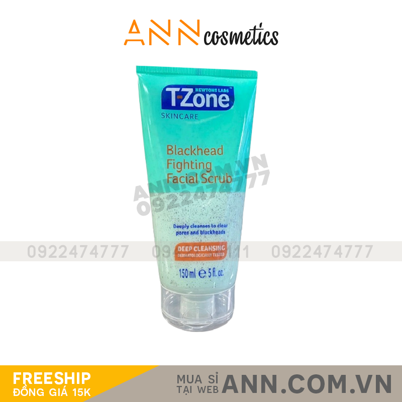 5012368013047-1 Tẩy tế bào chết T-zone Blackhead Fighting Facial Scrub 150ml