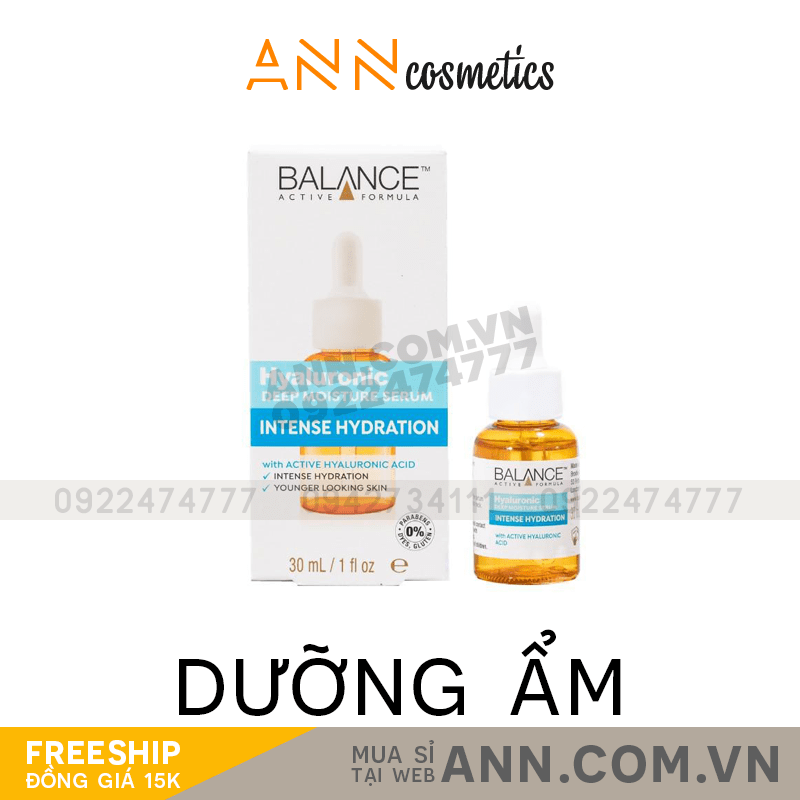 Đánh giá serum Hyaluronic Acid Balance Active Formula 30ml Sỉ Mỹ Phẩm Online