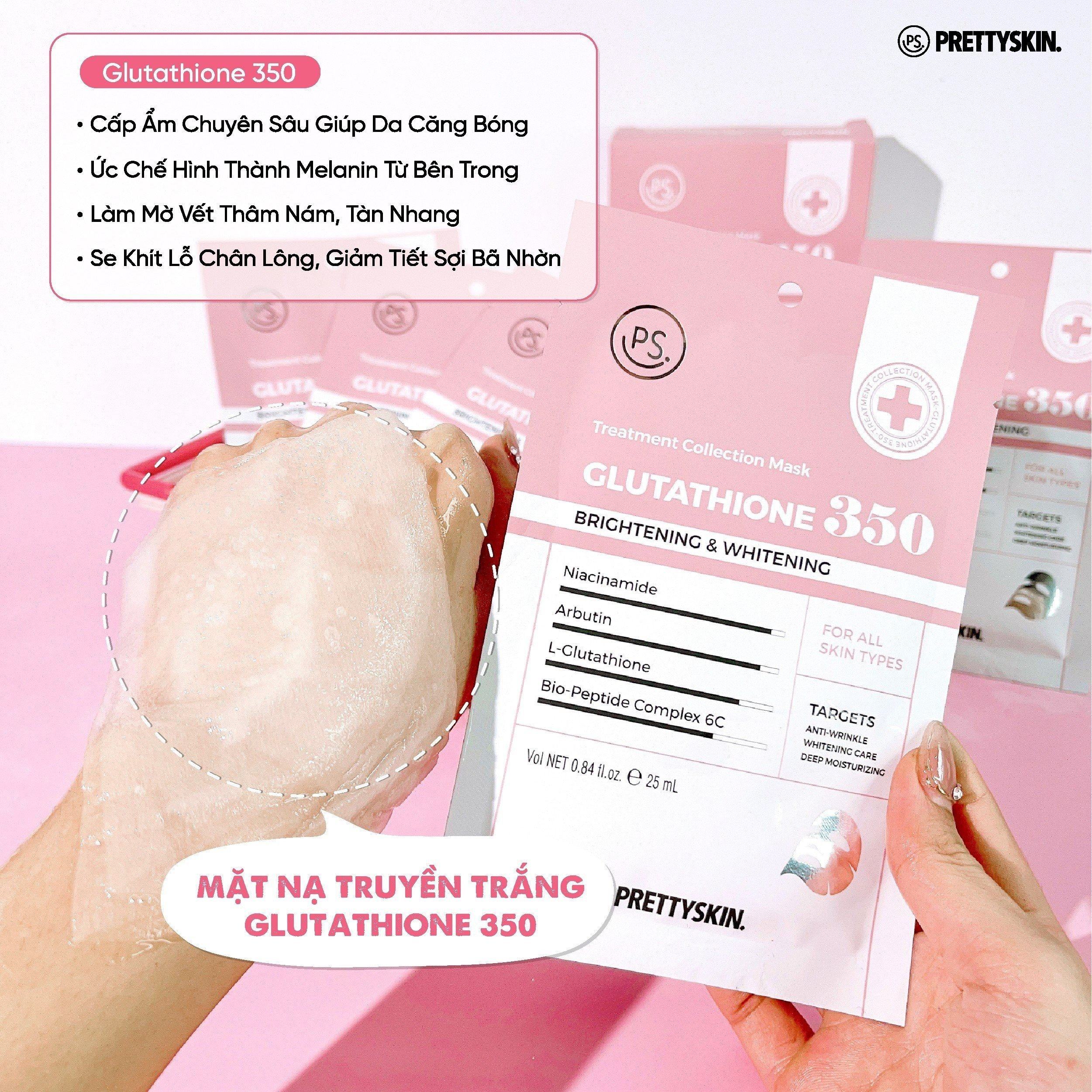 Mặt Nạ Giấy Prettyskin Treatment Collection Mask- Glutathione 350