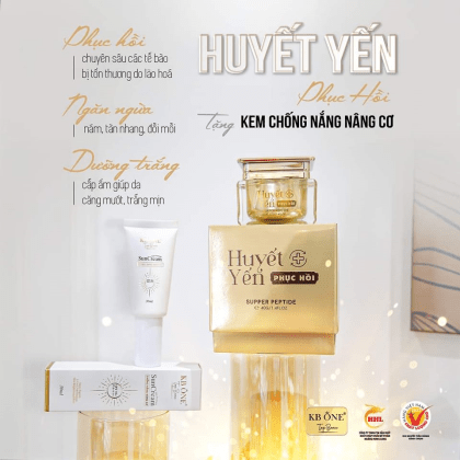 Kem Huyết Yến đặc trị nám, dưỡng trắng của KBONE TOP BEAU