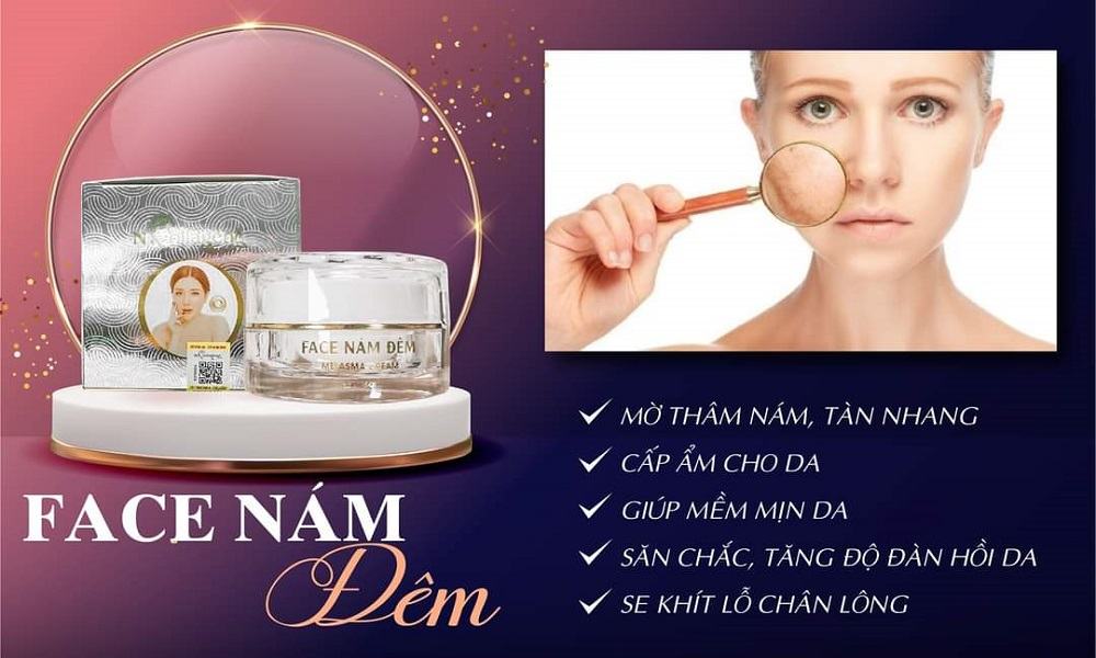 Kem Face Nám Đêm Ncollagen chuyển đặc trị Nám với các thành phần đặc trị tăng cường bảo vệ da