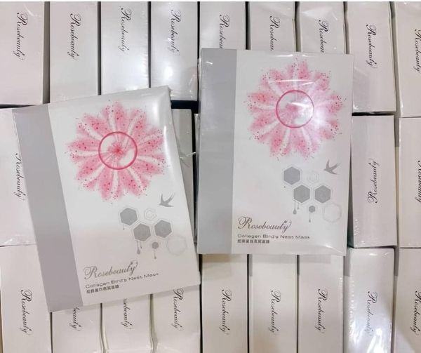 Mặt nạ tổ yến Collagen Rosebeauty hộp 10 miếng siêu đẹp da