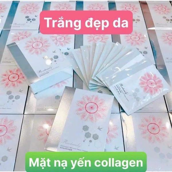 Mặt nạ tổ yến Collagen Rosebeauty hộp 10 miếng siêu đẹp da