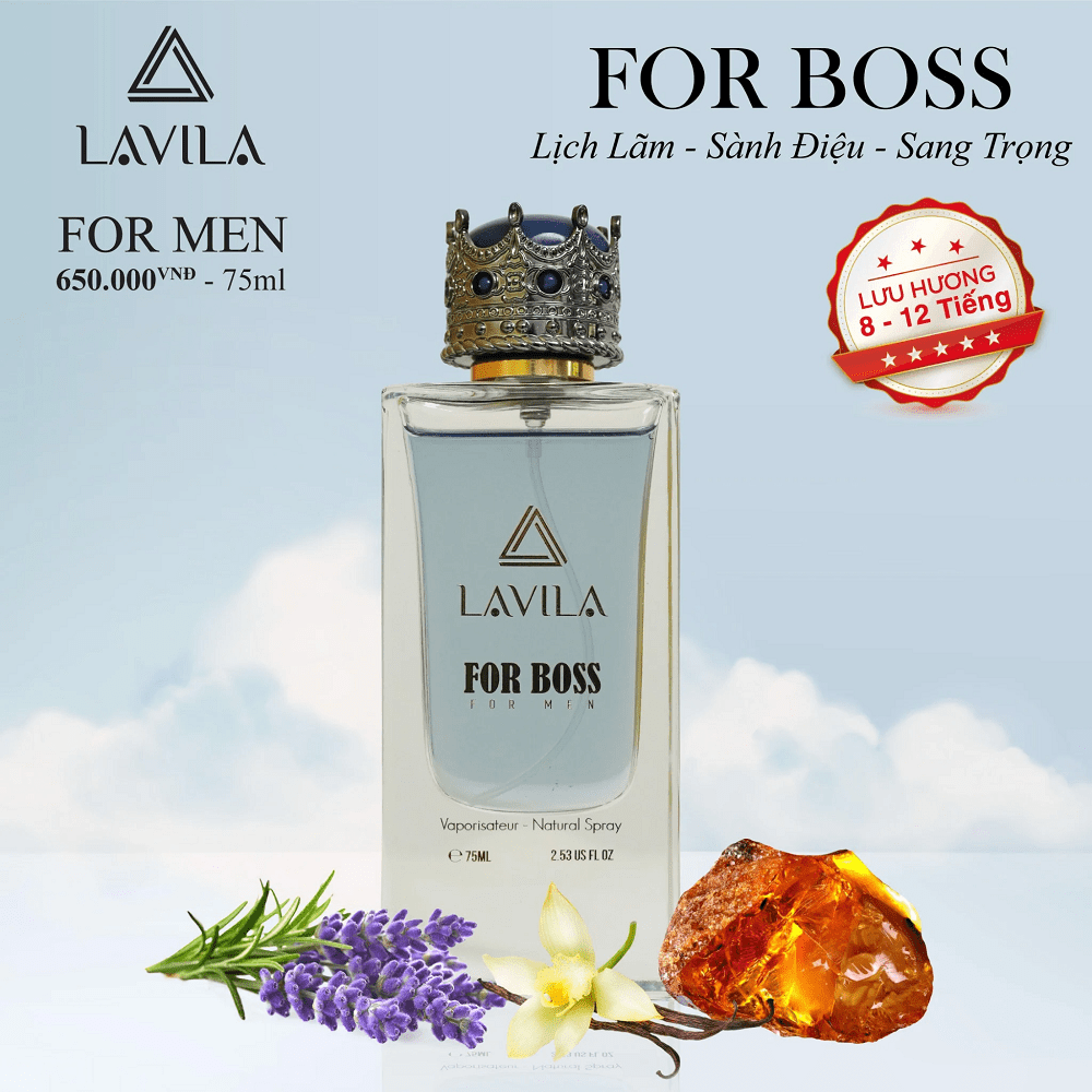 Nước Hoa Nam Lavila For Boss 75ml một trong những phụ kiện không thể thiếu của các quý ông hiện đại