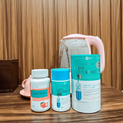 Viên Uống Trắng Da Lacir Glutathione Plus Dr Lacir  giải pháp hoàn hảo cho làn da sạm nám