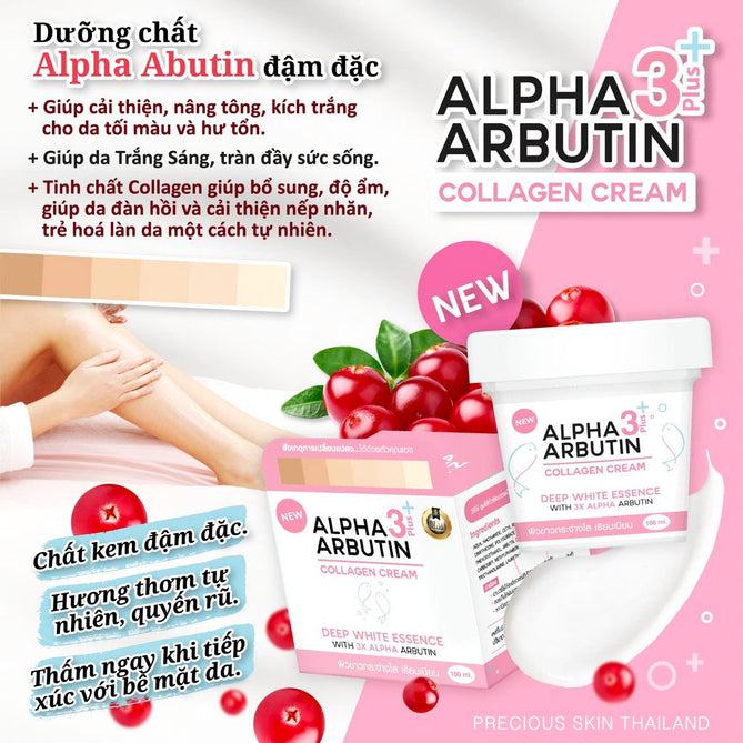 Kem Body Alpha Arbutin Collagen 3Plus Cream
