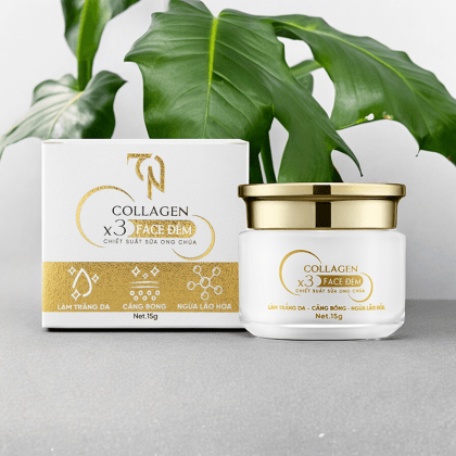 Kem Face Collagen X3 Ban Đêm hộp 15g MP Đông Anh Nguyễn Huỳnh Như