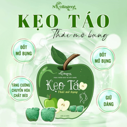 Kẹo Táo Thải Mỡ Bụng N Collagen