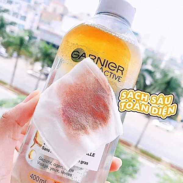 Tẩy trang Garnier màu vàng Micellar Oi