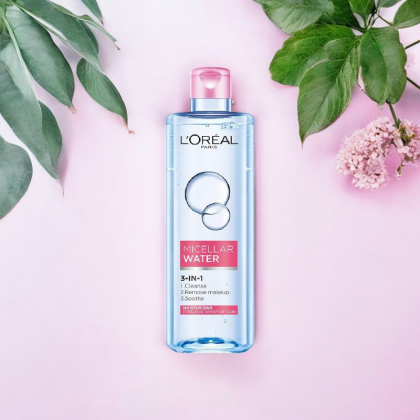 Nước tẩy trang dưỡng ẩm L'Oreal Micellar Water 3 In 1 Deep Cleansing