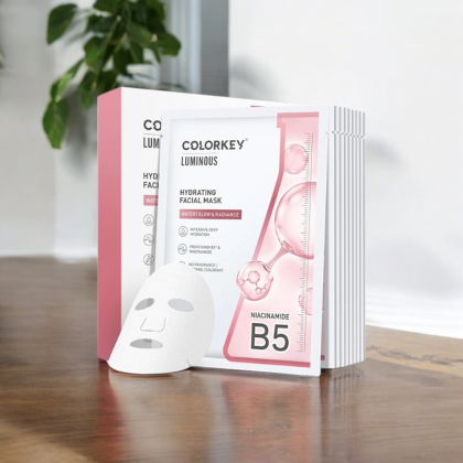 Mặt Nạ Colorkey Luminous B5 Màu Hồng Hộp 10 Miếng