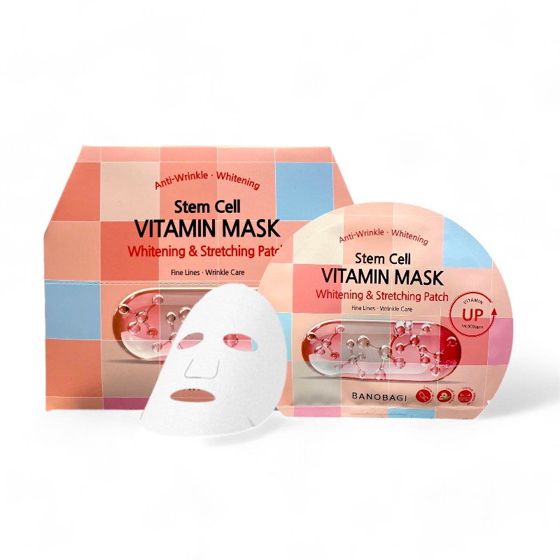 Mặt nạ Banobagi Stem Cell Whitening & Stretching Patch set 10 miếng tiêu chuẩn Hàn Quốc